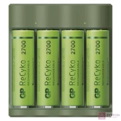 GP USB Everyday B421 Akkutöltő + 4×AA GP ReCyko 2700