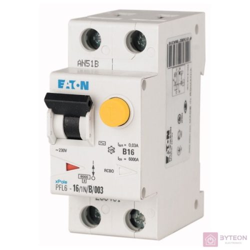 Eaton Y7-286428 6A 6kA 1p+N/B/30mA/AC típus áramvédő-kismegszakító