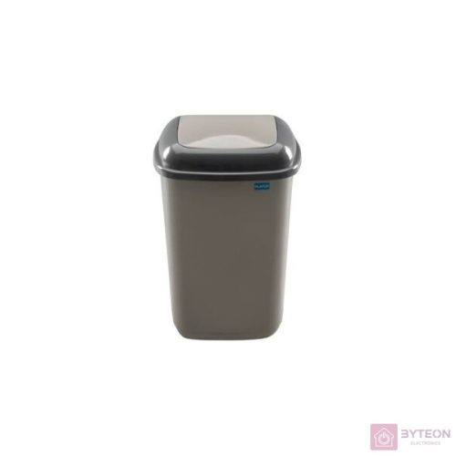 MOCCA Quatro 12 literes szürke/kávé Quatro rugós billenő fedeles szemetes