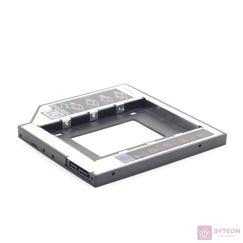 Gembird SSD/HDD beépítő keret SATA -> SATA (Notebook ODD helyére, 9.5mm)