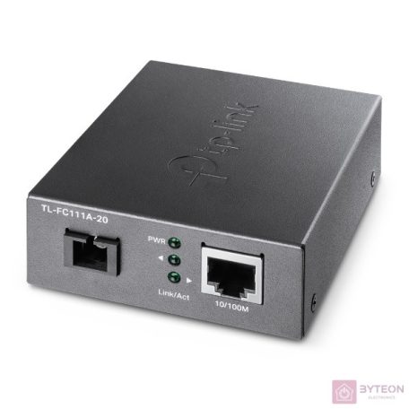 TP-Link TL-FC111A-20 10/100Mbps RJ45 to 100 Mbps Single-mode SC WDM Bi-Directional Fiber Converter