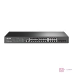   TP-Link TL-SG3428 JetStream 24xGbE LAN 4xGbE SFP port L2+ menedzselhető switch
