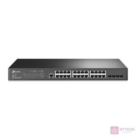 TP-Link TL-SG3428 JetStream 24xGbE LAN 4xGbE SFP port L2+ menedzselhető switch