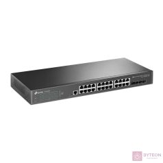   TP-Link TL-SG3428X JetStream 24xGbE LAN 4x10GbE SFP+ port L2+ menedzselhető switch