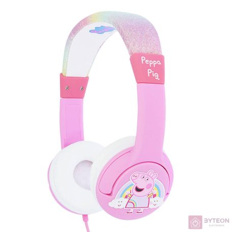 OTL PP0776 Peppa Glitter Rainbow Junior fejhallgató