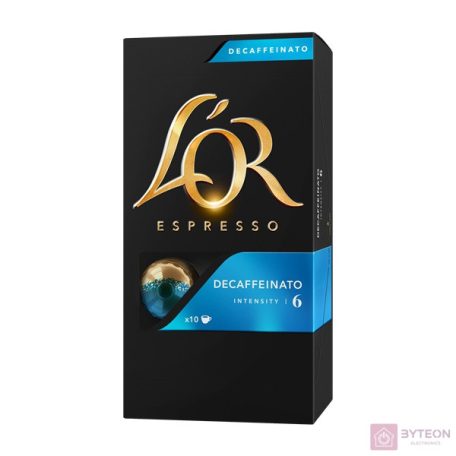 Douwe Egberts L'OR Decaffeinato Nespresso kompatibilis 10 db kávékapszula