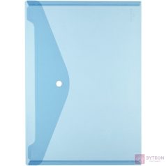 Herlitz PP A4 átlátszó kék patentos tasak