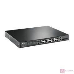   TP-Link TL-SG3428MP JetStream 24xGbE PoE+ LAN 4xGbE SFP port L2+ menedzselhető PoE switch