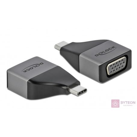 Delock 64002 USB Type-C apa > VGA anya 1080p kompakt kialakítású adapter