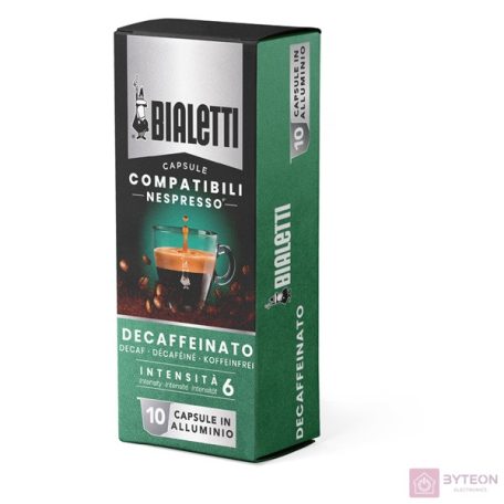 Bialetti Decaffeinato Nespresso kompatibilis koffeinmentes 10 db kávékapszula