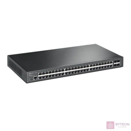 TP-Link TL-SG3452X JetStream 48xGbE LAN 4x10GbE SFP+ port L2+ menedzselhető switch