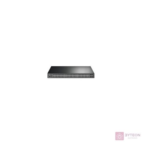 TP-Link TL-SG3452XP JetStream 48xGbE LAN 4x10GbE SFP+ port L2+ menedzselhető PoE+ switch