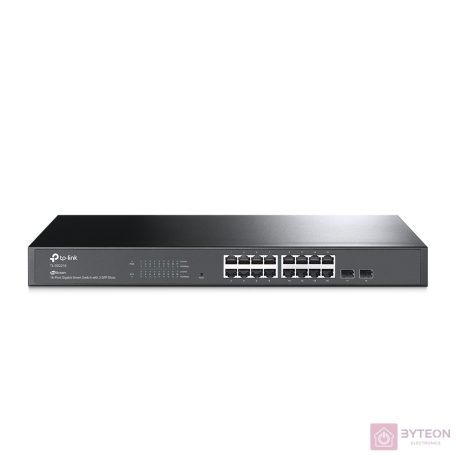 TP-Link TL-SG2218 JetStream 16xGbE LAN 2xSFP port smart menedzselhető switch