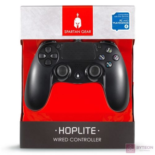 Spartan Gear - Hoplite PS4 vezetékes fekete kontroller