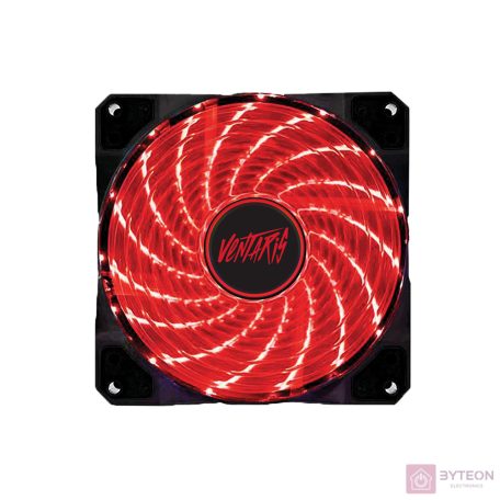 Ventaris F500 120mm piros ház hűtőventilátor