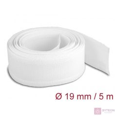   Delock 20817 5mx19mm fehér tépőzáras fonott kábelharisnya