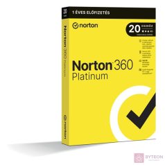   Norton 360 Platinum 100GB HUN 1 Felhasználó 20 gép 1 éves dobozos vírusirtó szoftver