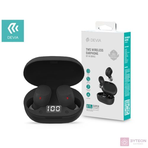 Devia ST351013 Bluetooth v5.0 Joy A6 Series TWS with Charging Case - fehér sztereó headset