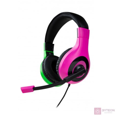 Nacon Nintendo Switch Splatoon Zöld/Rózsaszín headset