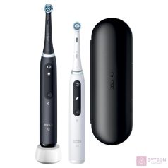   Oral-B iO Series 5 2 db-os matt fekete+fehér elektromos fogkefe szett