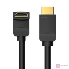   Cable HDMI 2.0 Vention AAQBG 1,5m, Angled 270°, 4K 60Hz (black)