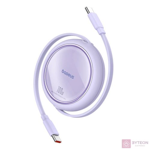 Baseus Free2Draw USB-C - USB-C kábel, PD, 100 W, 1 m (lila)