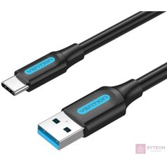 USB 3.0 A to USB-C Cable Vention COZBF 3A 1m Black PVC