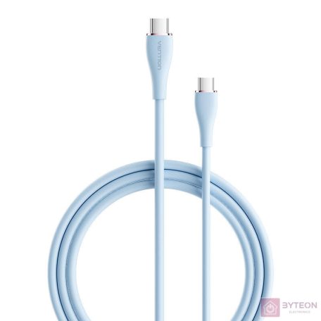 USB-C 2.0 to USB-C Cable Vention TAWSG 1,5m, PD 100W, Blue Silicone
