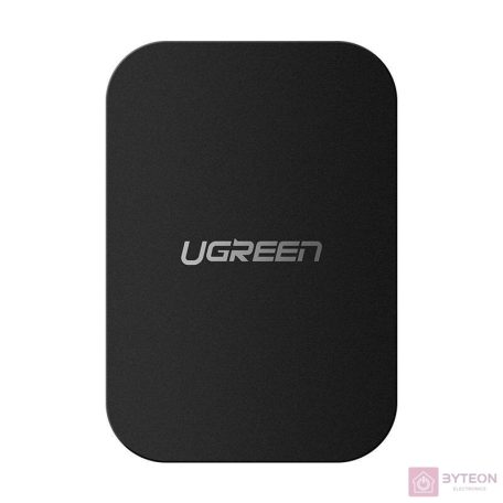 UGREEN Négyszögletes fémlap mágneses tartóhoz 2 db (fekete)