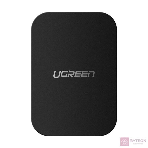 UGREEN Négyszögletes fémlap mágneses tartóhoz 2 db (fekete)