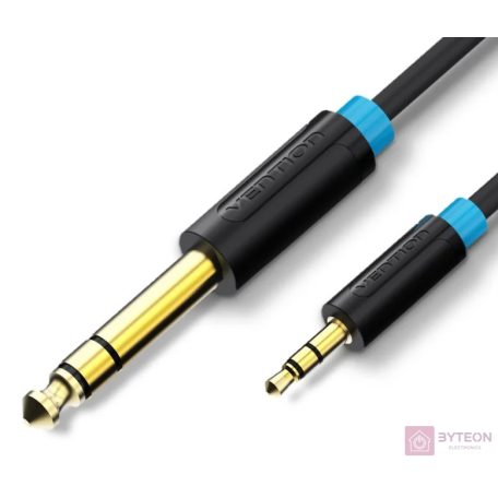 Audio Cable TRS 3.5mm to 6.35mm Vention BABBH 2m, Black