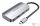 USB-C to USB-C Docking Station, 3x USB3.0, PD 0.15m Vention TNDHB, gray