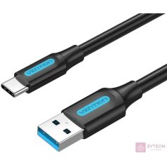USB 3.0 A to USB-C Cable Vention COZBH 2m Black PVC
