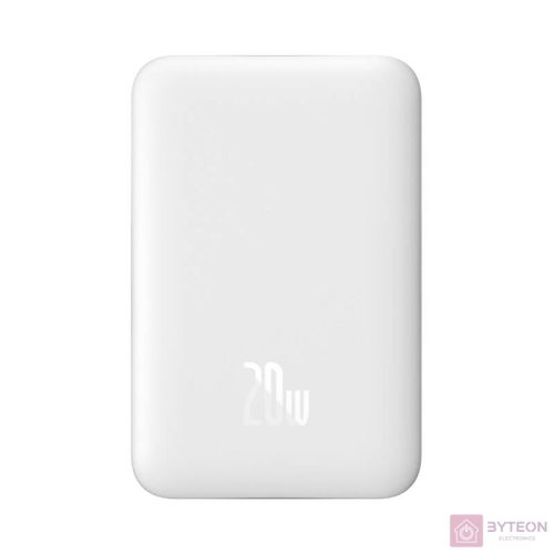 Baseus Mágneses Mini Air Powerbank Baseus 10000mAh, 20W (fehér)