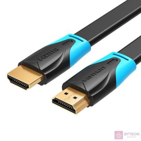 Flat HDMI Cable Vention VAA-B02-L200 2m 4K 60Hz (Black)