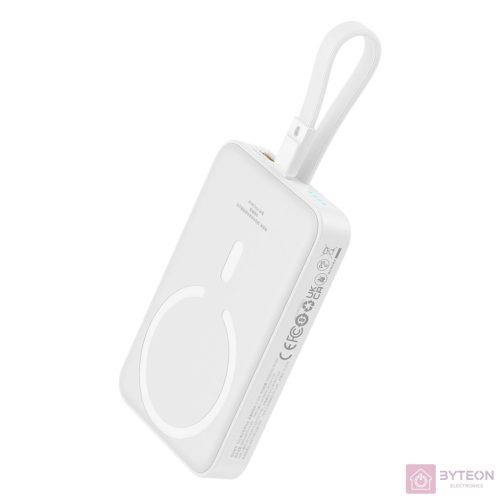 Baseus Magnetic Mini Powerbank, 10000mAh, USB-C, 20W, MagSafe (fehér)