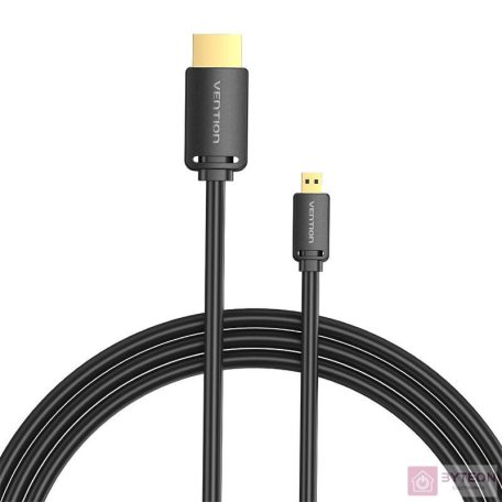 HDMI-D Male to HDMI-A Male 4K HD Cable 1.5m Vention AGIBG (Black)