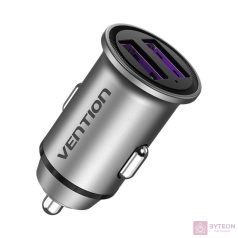 Car Charger 2x USB Vention FFEH0 30W Gray