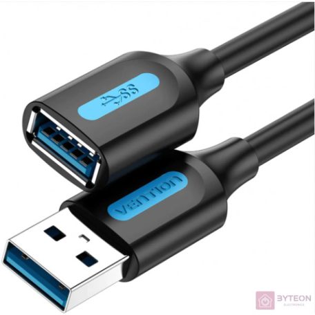 Extension Cable USB 3.0 male to female Vention CBHBG 1,5m Black