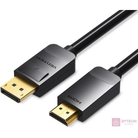 DisplayPort 1.2 to HDMI 1.4 Cable 3m Vention HADBI (Black)