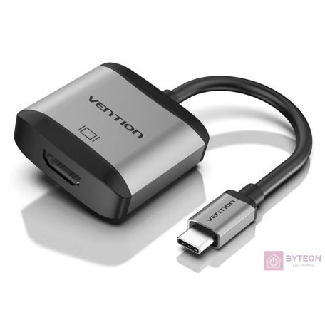 USB-C to USB-C Docking Station, 3x USB3.0, PD 0.15m Vention THAHB, gray