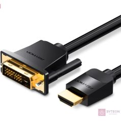   Kabel HDMI do DVI (24+1) Vention ABFBG 1,5m, 4K 60Hz/ 1080P 60Hz (Czarny)