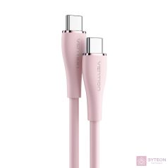   USB-C 2.0 to USB-C Cable Vention TAWPG 1.5m, PD 100W,  Pink Silicone
