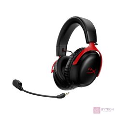 HyperX Cloud III Wireless fekete-piros gamer headset