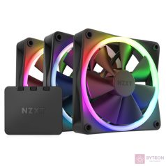 NZXT 120 mm Aer RGB 3 Triple fekete hűtőventilátor