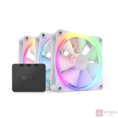 NZXT 120 mm Aer RGB 3 Triple fehér hűtőventilátor