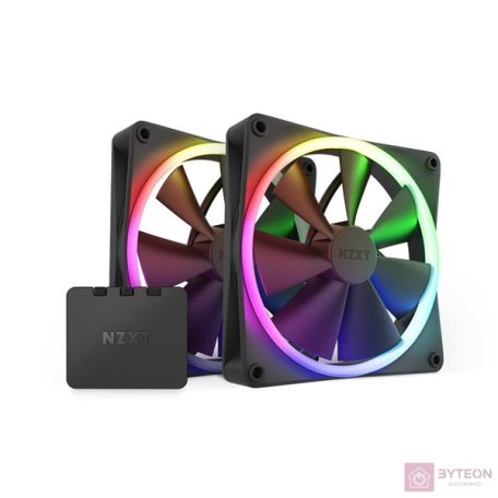 NZXT 140 mm Aer RGB 3 Double fekete hűtőventilátor