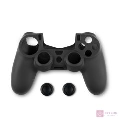   Spartan Gear PS4 kontroller szilikon skin fekete + thumb grips