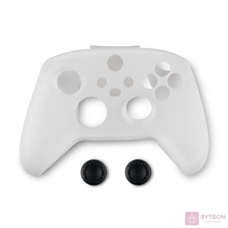Spartan Gear XBOX Series X/S kontroller szilikon skin fehér + thumb grips