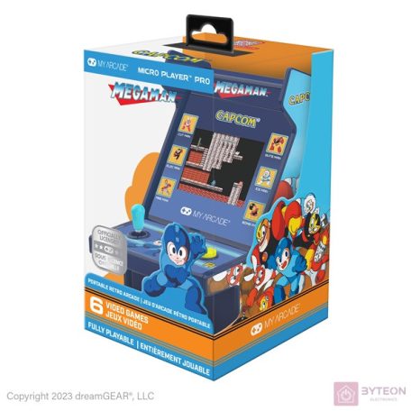 My Arcade DGUNL-4189 Mega Man Micro Player Pro Retro Arcade 6.75" Hordozható Játékkonzol